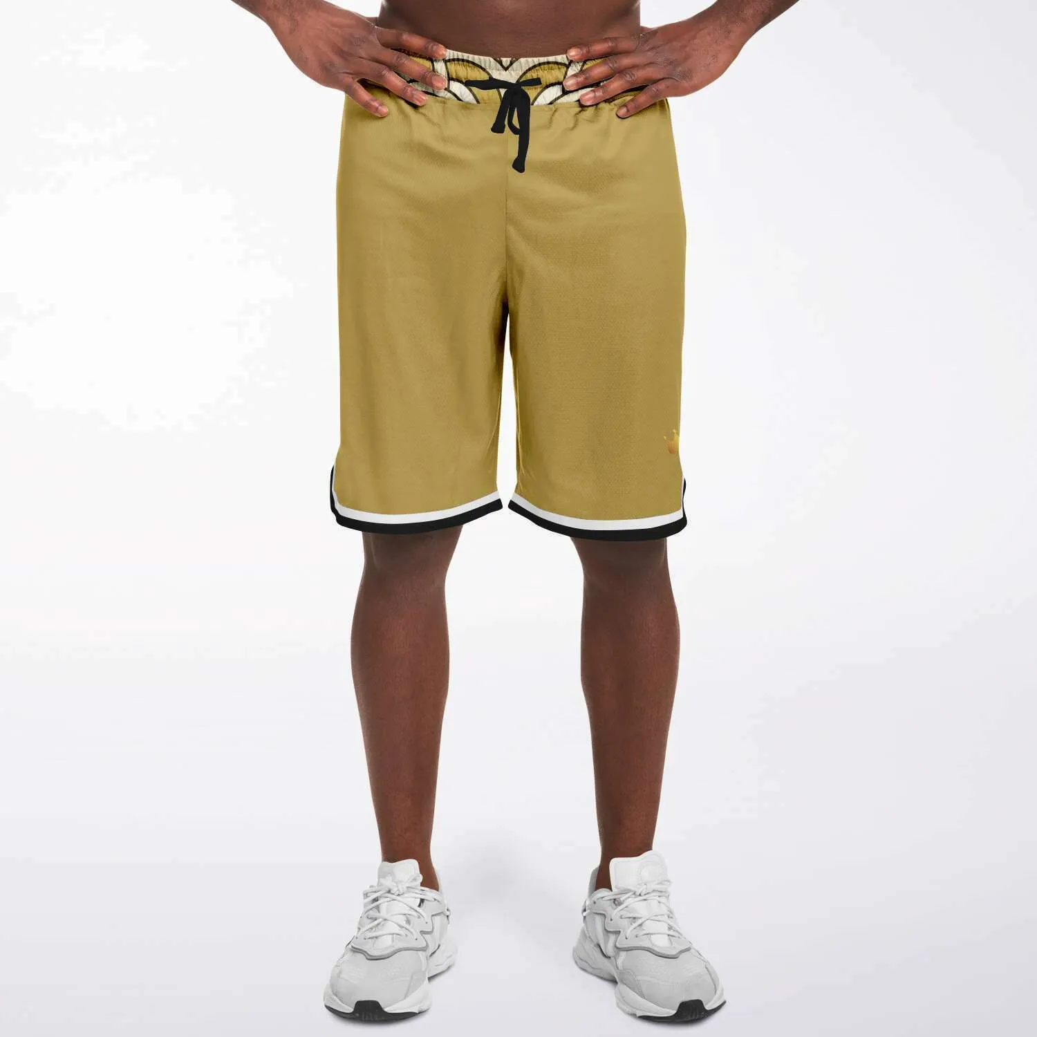 Brown Amarillo Unisex Basketball Shorts