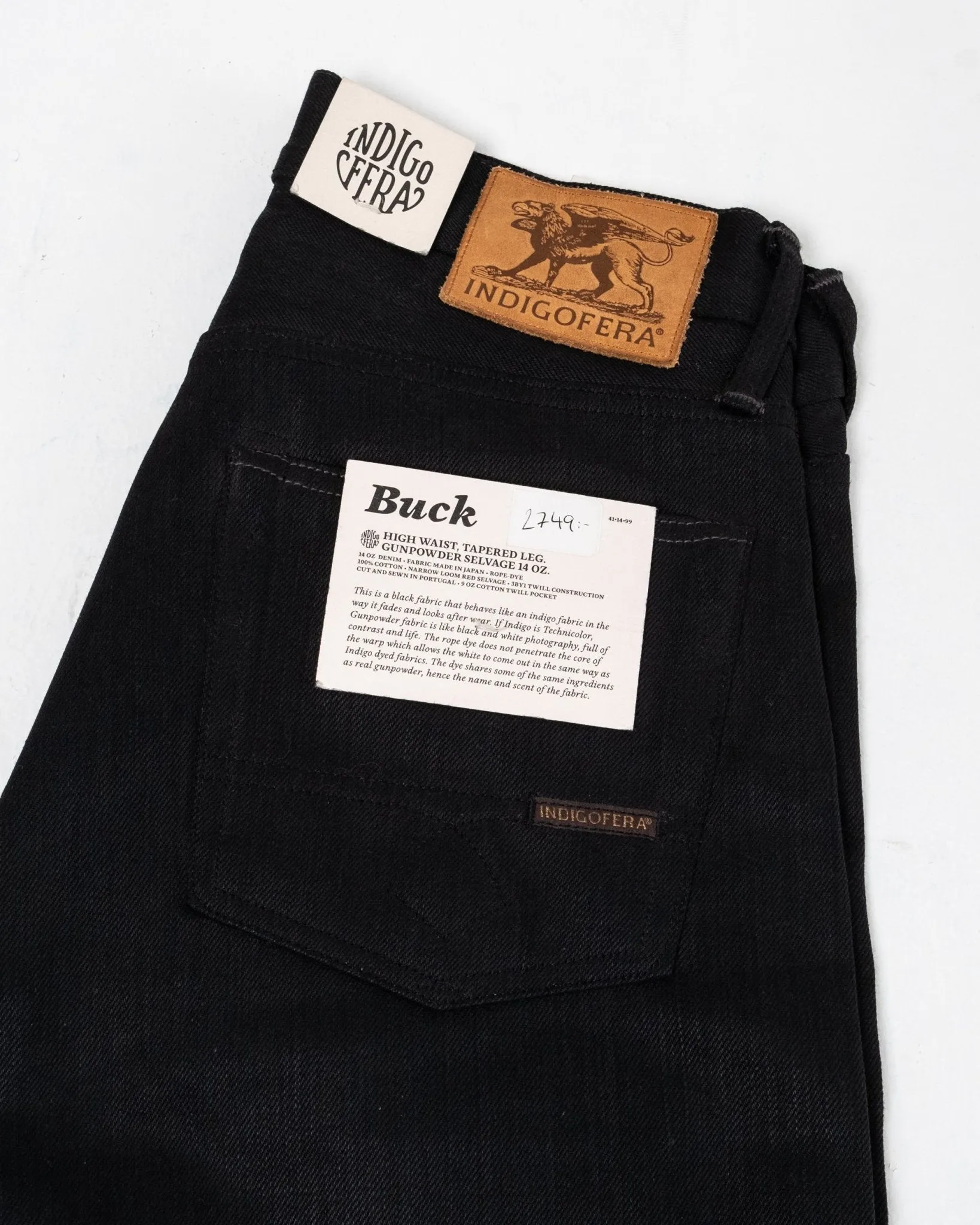 Buck Gunpowder Selvage 14 Oz