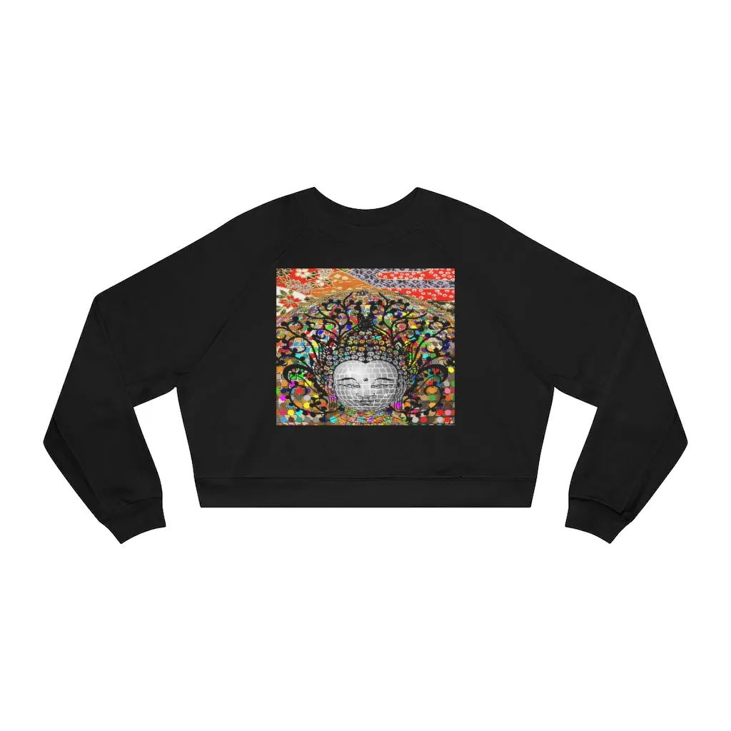 Buddha's Temple Cropped Fleece Pullover