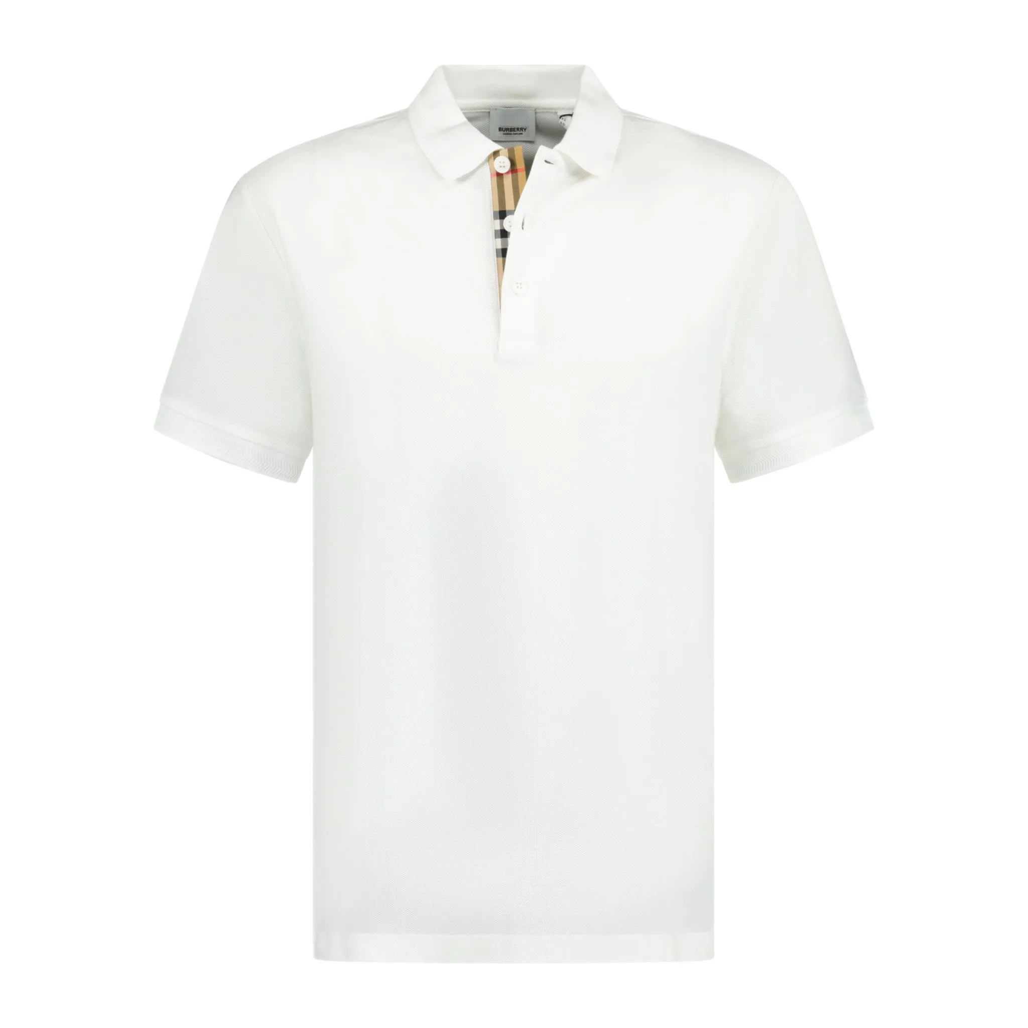 BURBERRY 'EDDIE' POLO-SHIRT WHITE