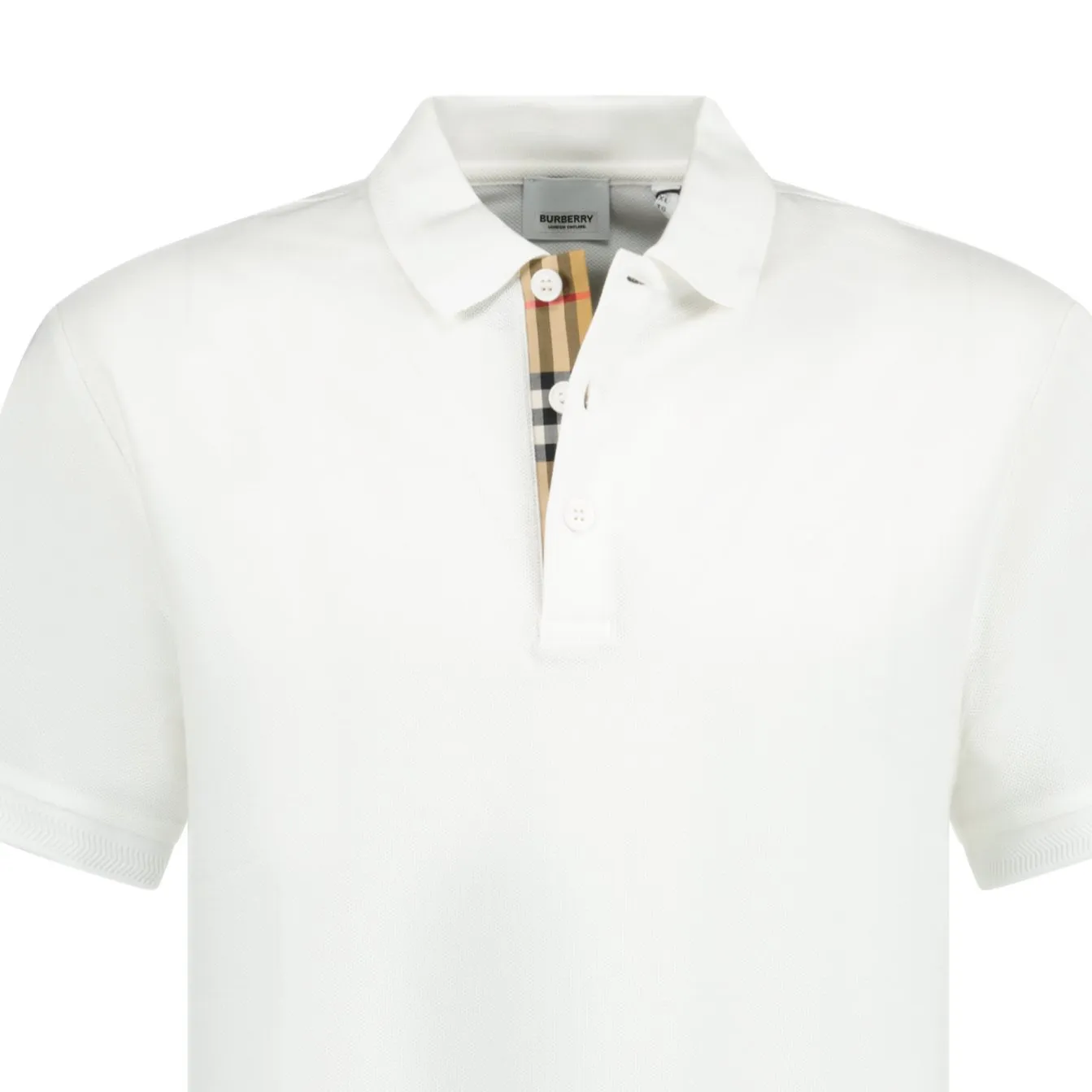 BURBERRY 'EDDIE' POLO-SHIRT WHITE