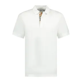 BURBERRY 'EDDIE' POLO-SHIRT WHITE