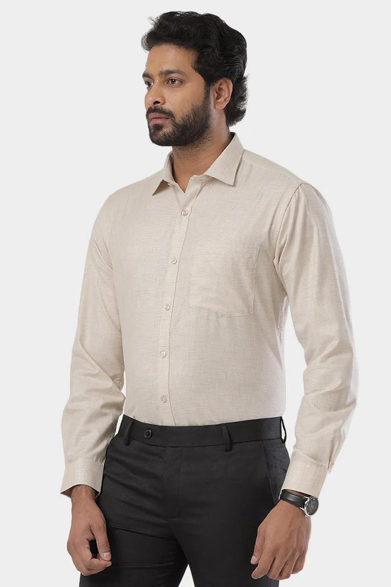 Cardiff - Gray Formal Shirt For Men | Ariser