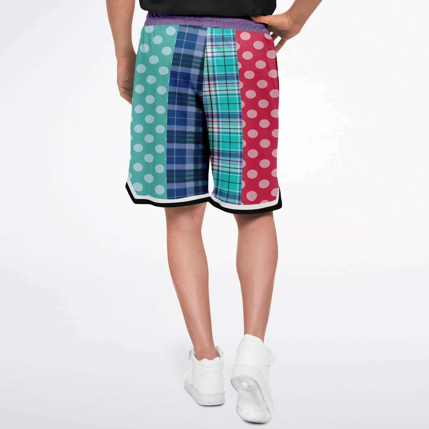 Cerulean Polka Dot Basketball Shorts