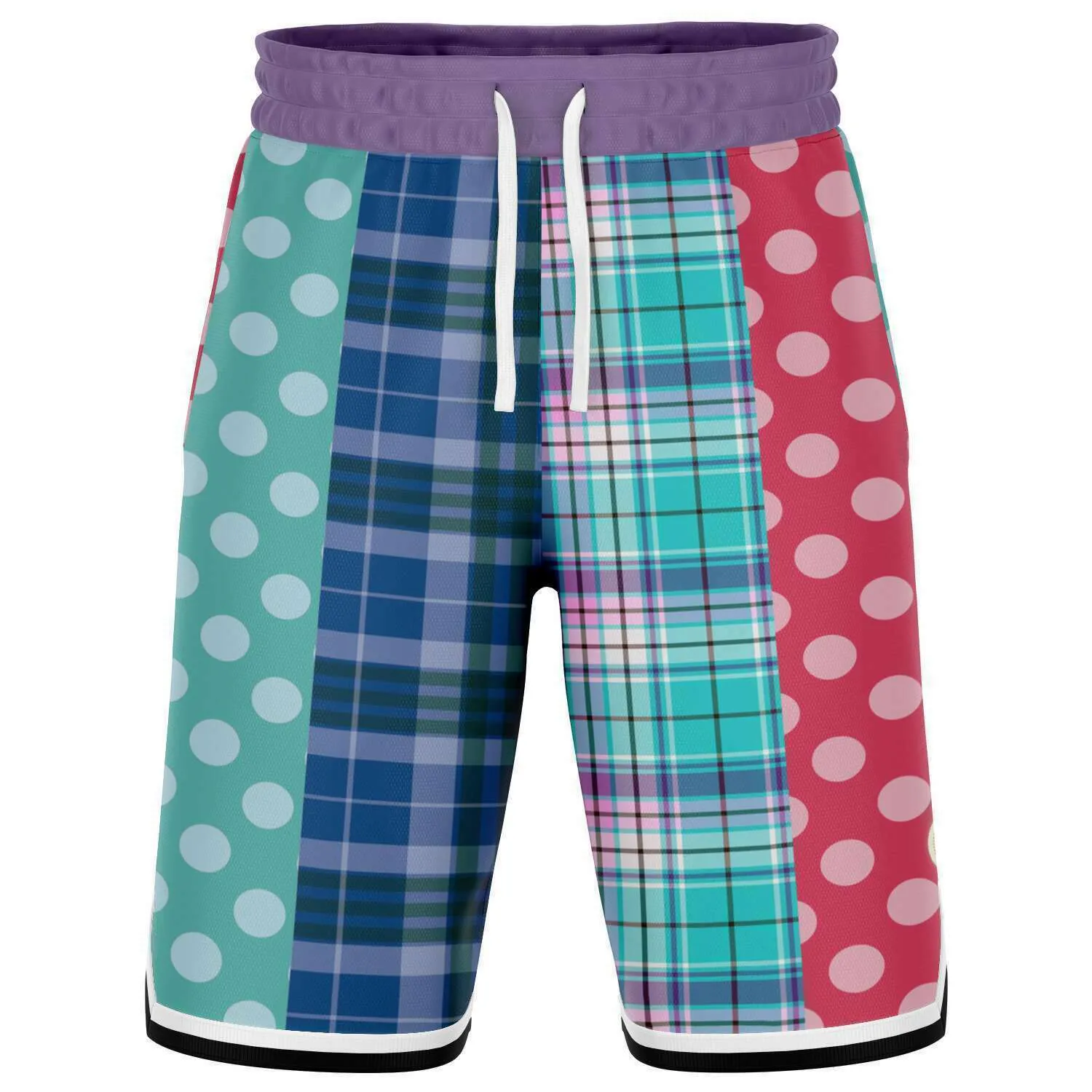 Cerulean Polka Dot Basketball Shorts