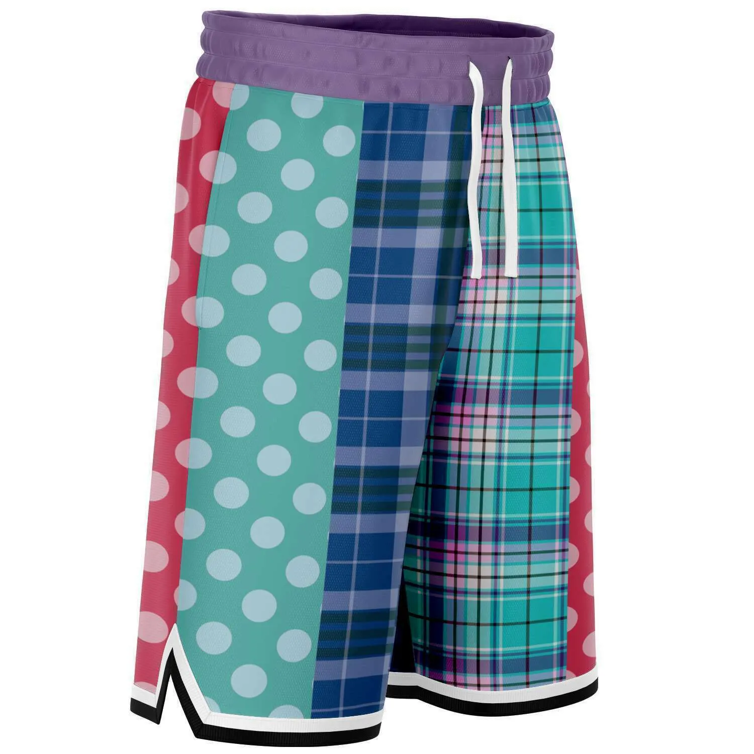 Cerulean Polka Dot Basketball Shorts