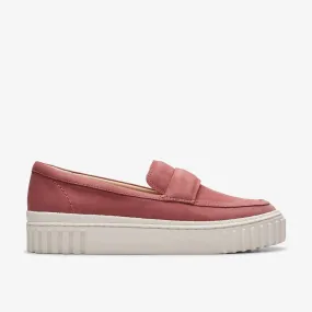 Clarks Mayhill Cove Slip On Shoe- DUSTY ROSE