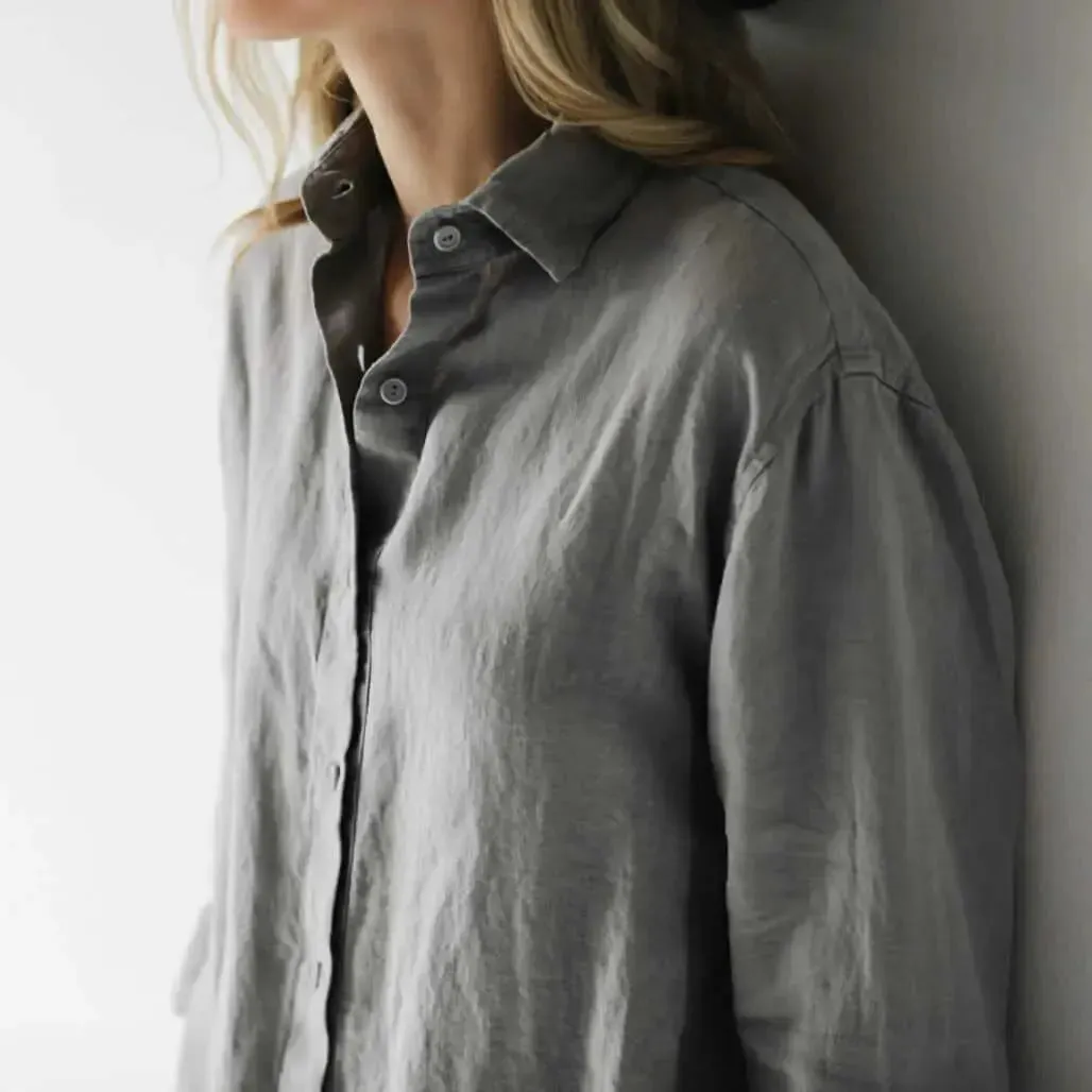 Classic linen shirt by Seaside Tones in 3 colours