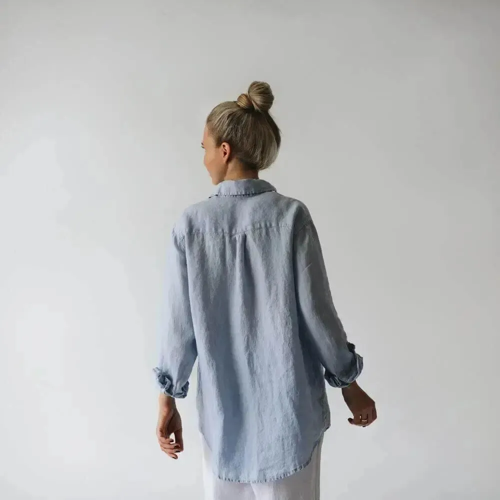 Classic linen shirt by Seaside Tones in 3 colours