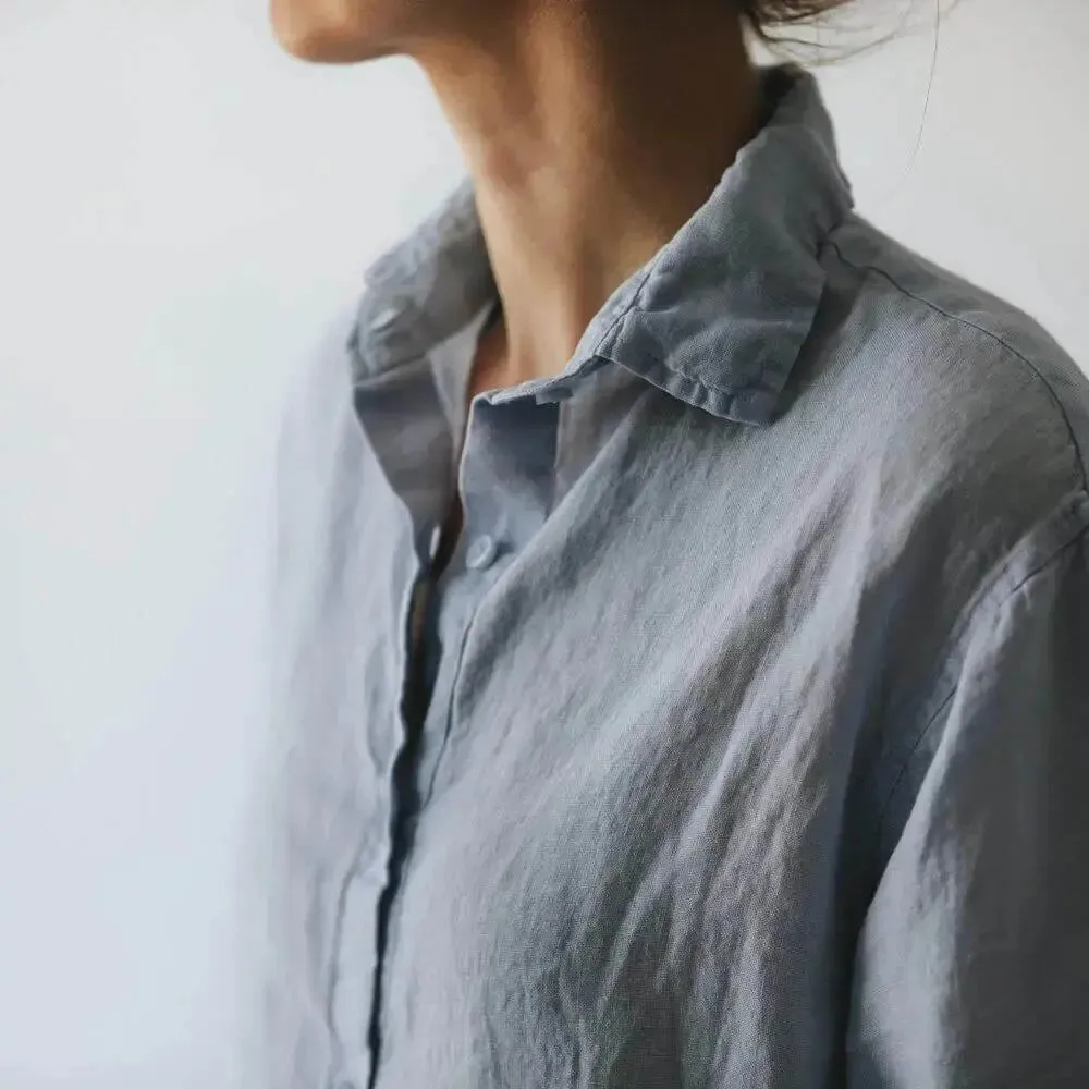 Classic linen shirt by Seaside Tones in 3 colours