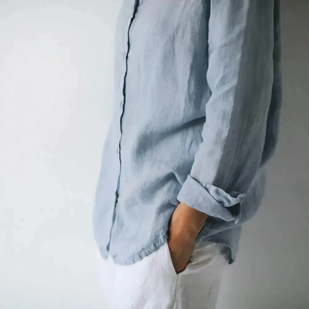 Classic linen shirt by Seaside Tones in 3 colours