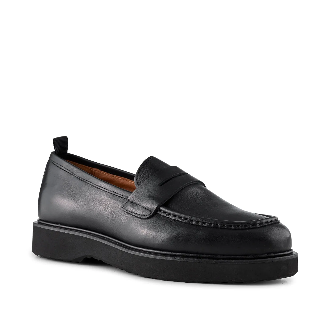 Cosmos loafer læder - BLACK