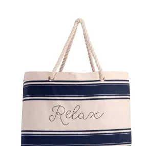 Cotton Cream Relax Beach Tote