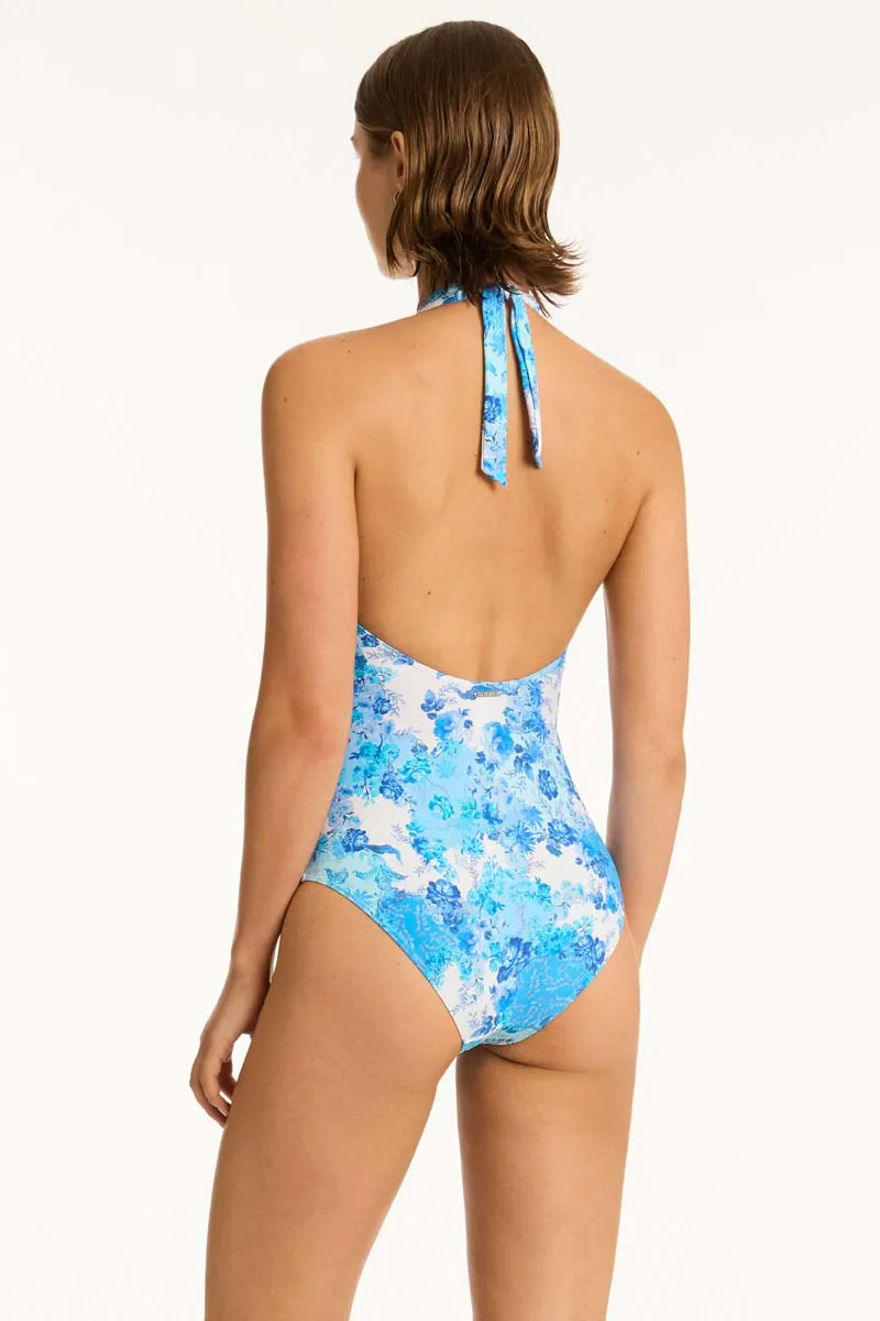 Daisyfield Keyhole Halter One Piece