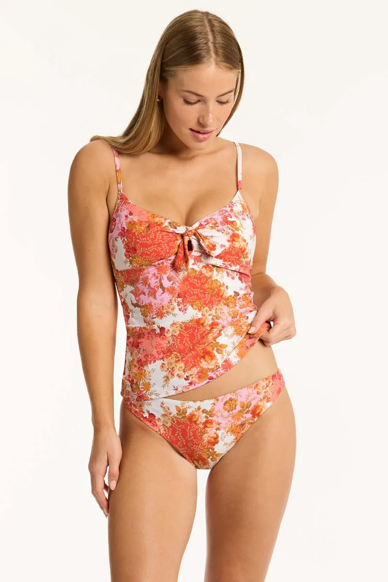 Daisyfield Tie Front B/C Tankini