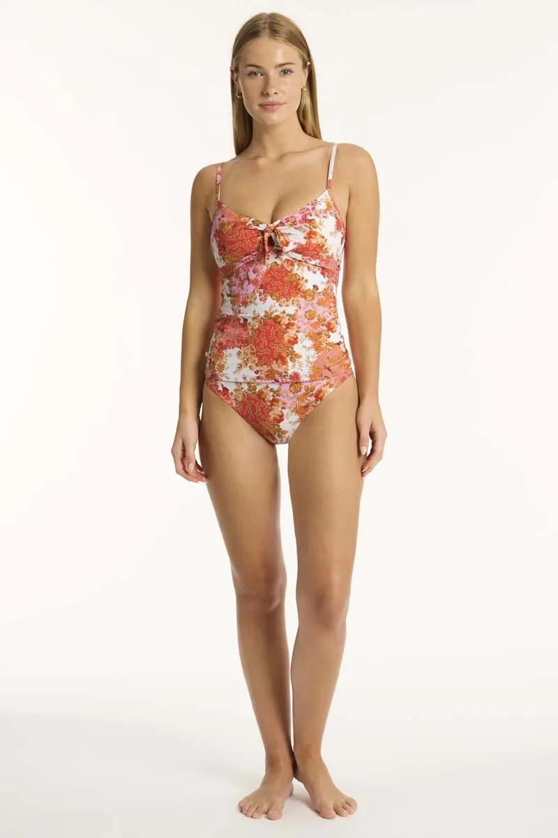 Daisyfield Tie Front B/C Tankini