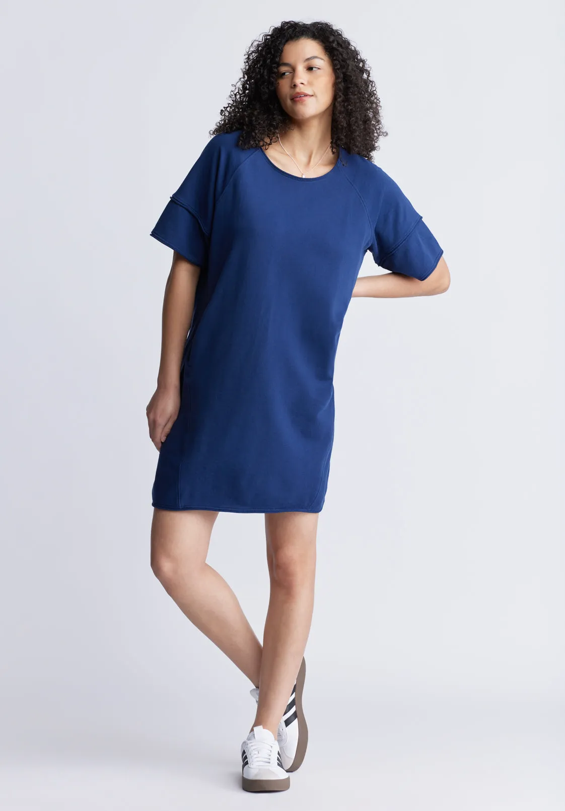 Delfina Women's T-Shirt Dress, Navy - KD0005S