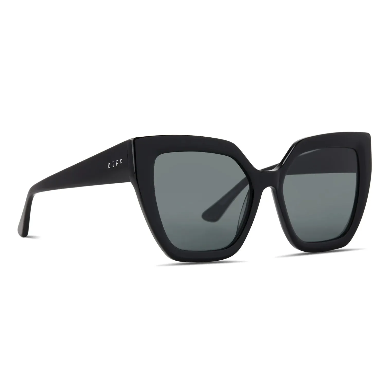 Diff Eyewear Blaire Black   Grey Polarized Sunglasses