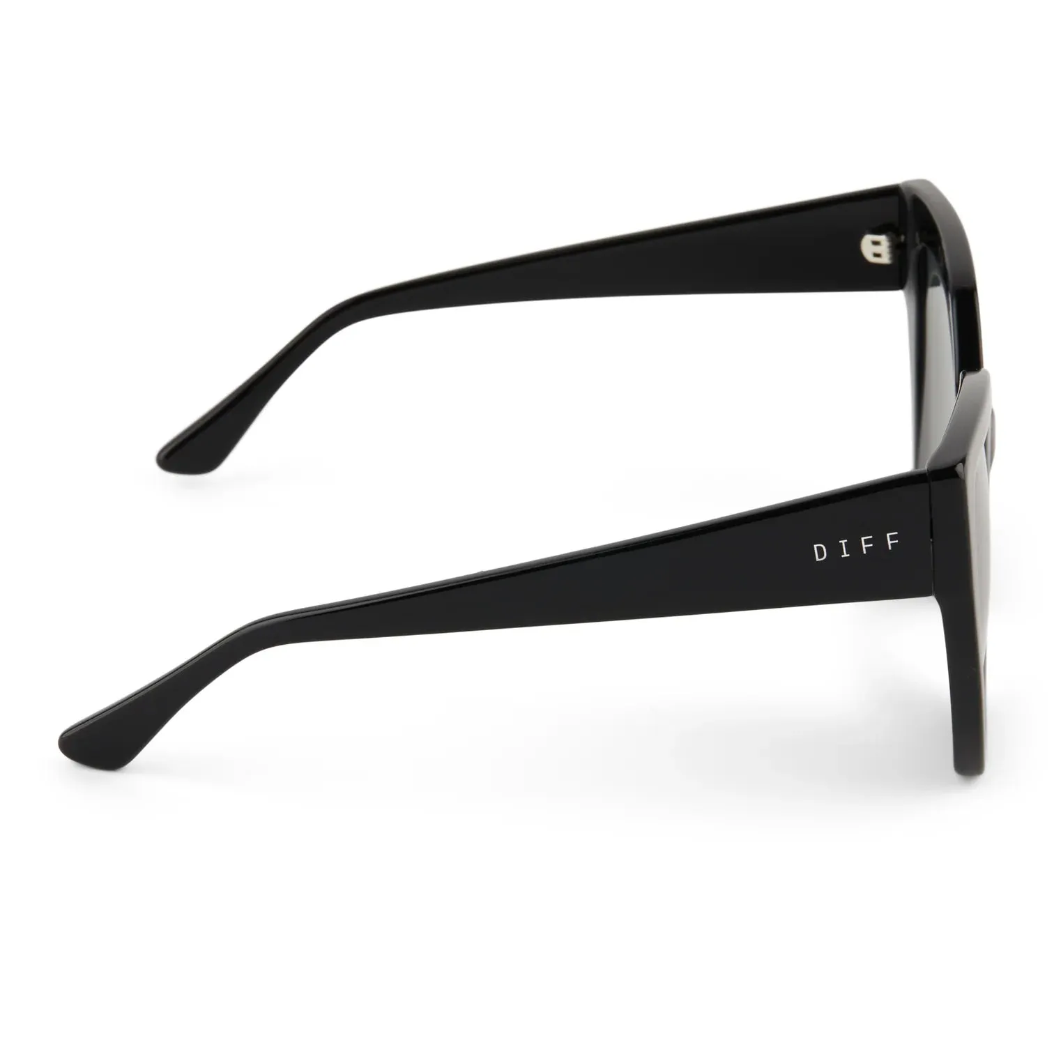 Diff Eyewear Blaire Black   Grey Polarized Sunglasses