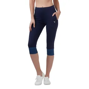 Energía (Dual Pocket) Women 3/4TH LEGGING (High Rise Waistband with hydro-dry Tech)