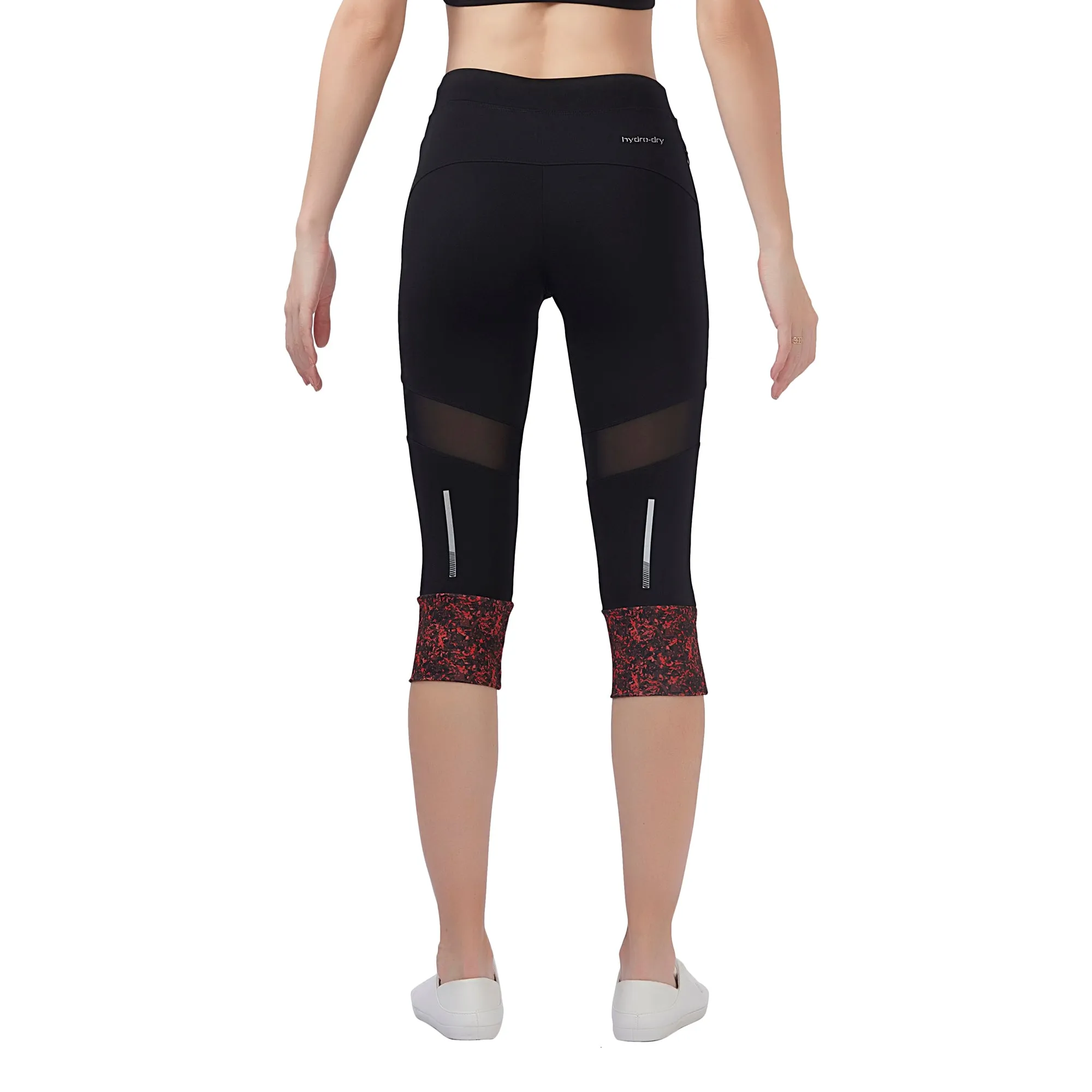 Energía (Dual Pocket) Women 3/4TH LEGGING (High Rise Waistband with hydro-dry Tech)