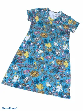 Floral organic print dress,