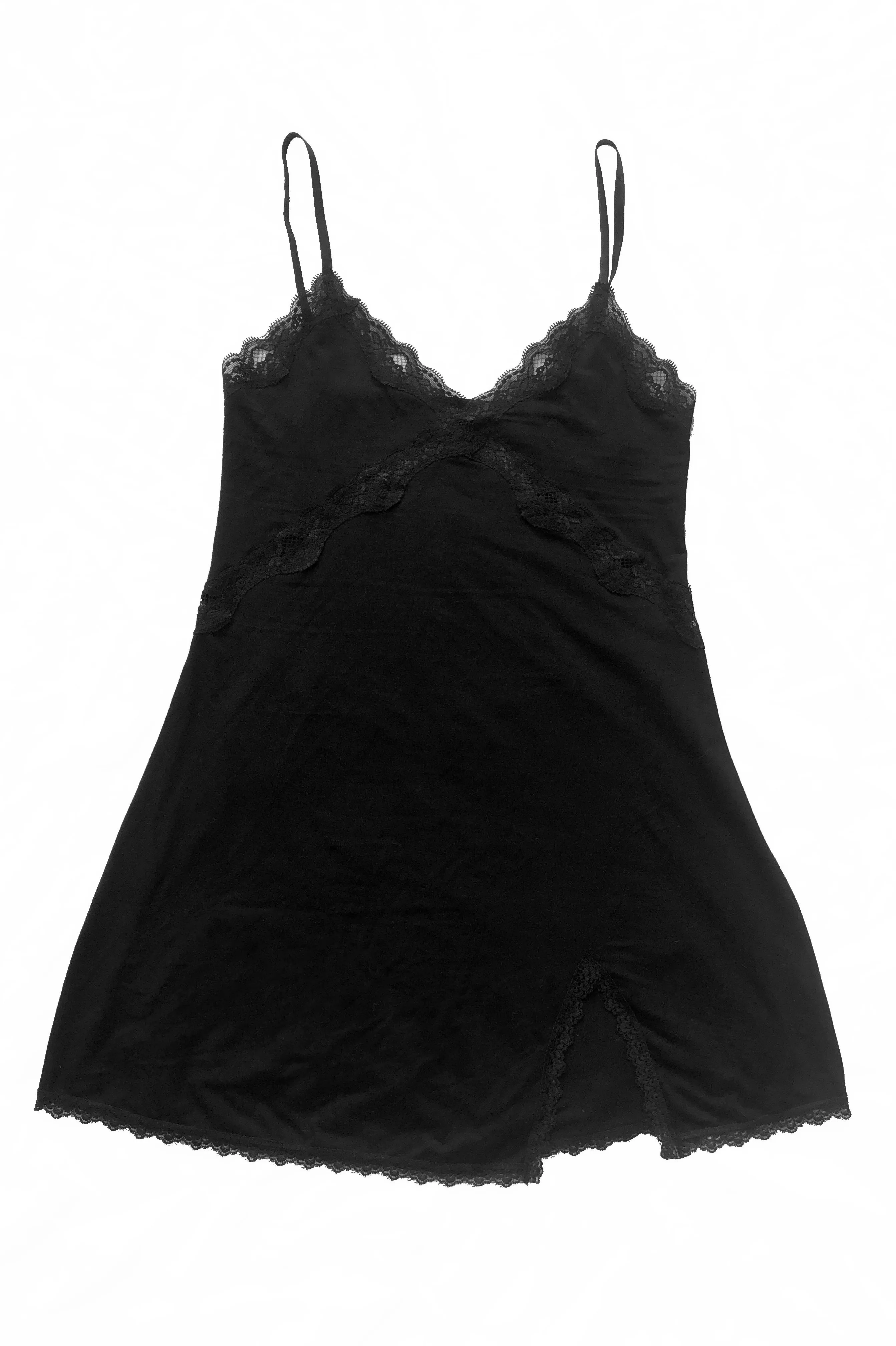 Ghostwriter Slip Dress in Black Tencel Modal Jersey