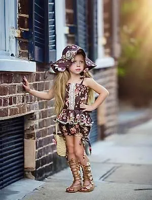 Girls Floral Print Summer 2 Pcs Set - ONLY 5 LEFT !!!