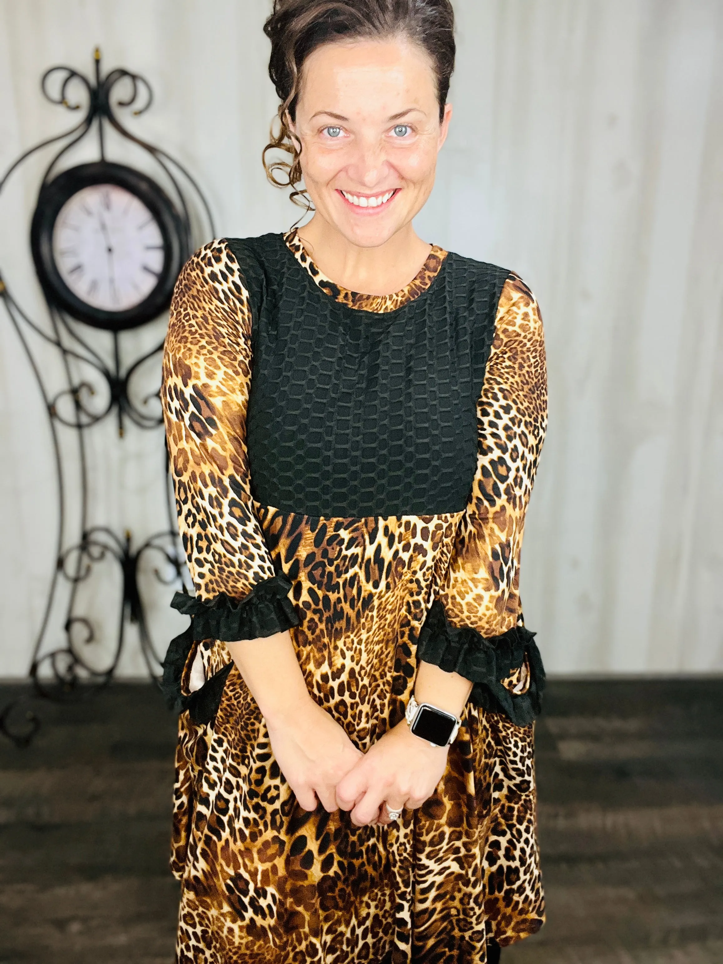 Glorious Leopard & Ruffle Tunic