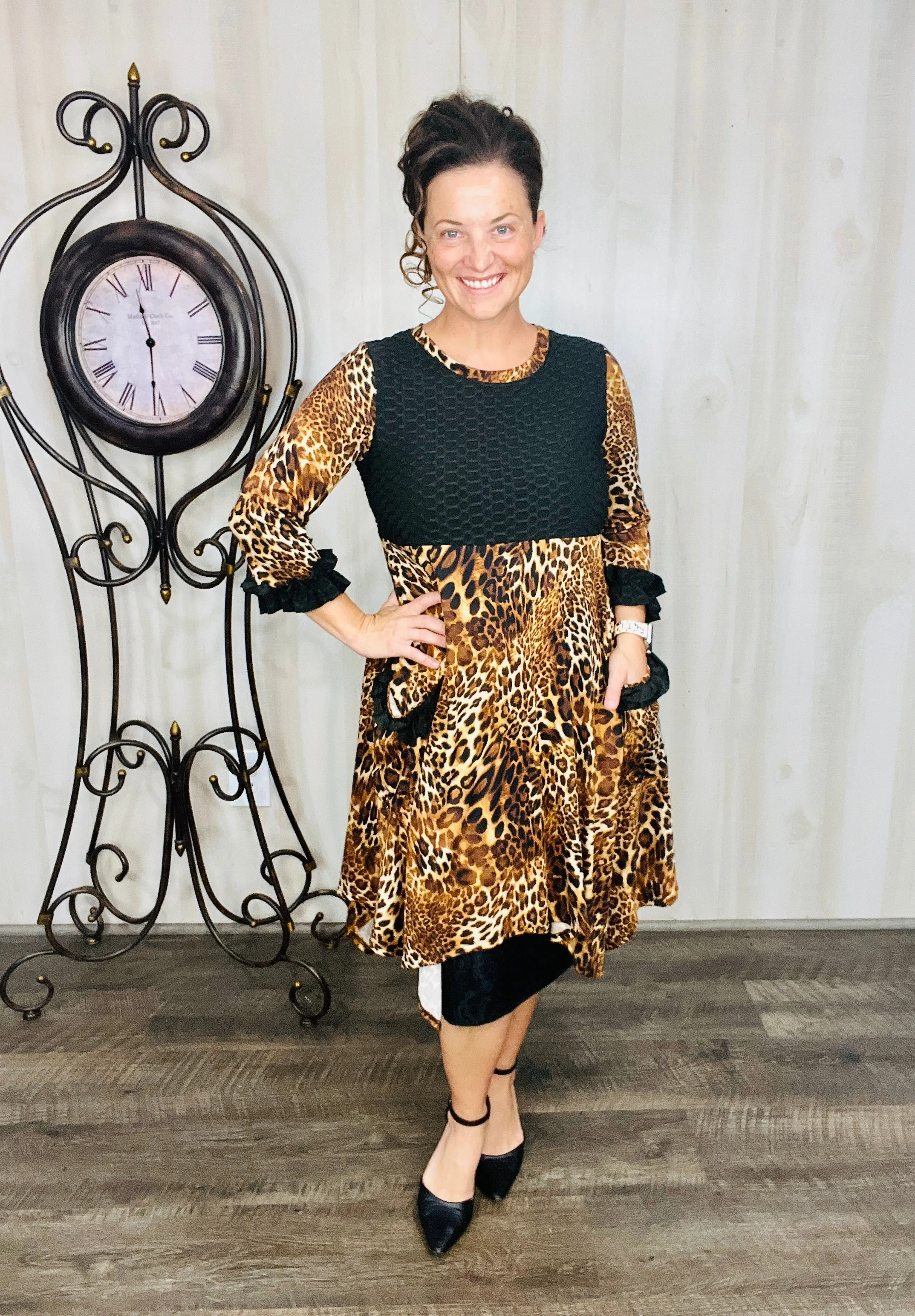 Glorious Leopard & Ruffle Tunic