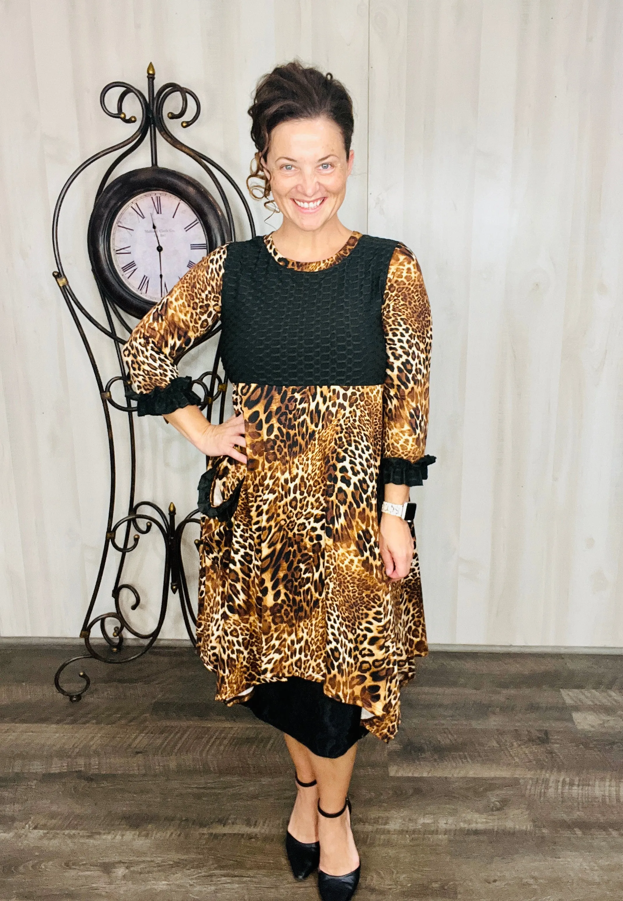 Glorious Leopard & Ruffle Tunic