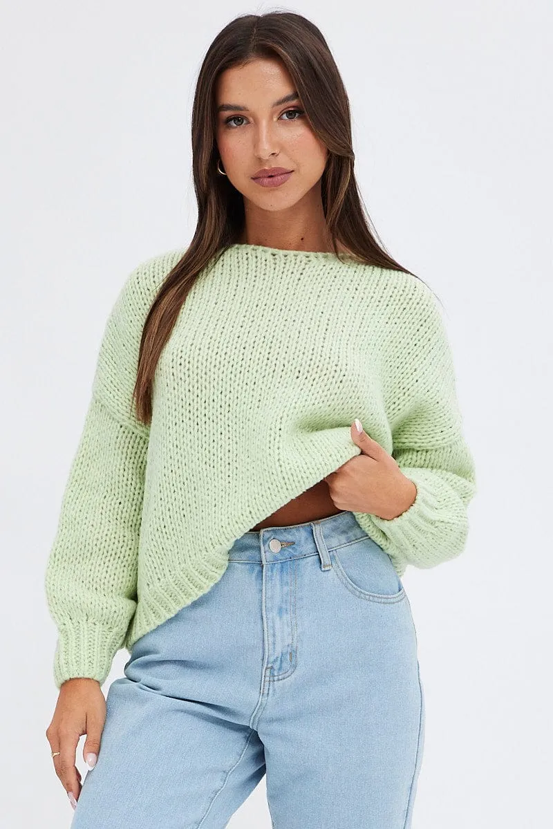 Green Oversized Sweater