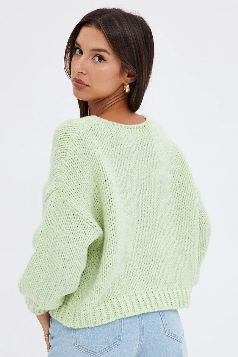 Green Oversized Sweater