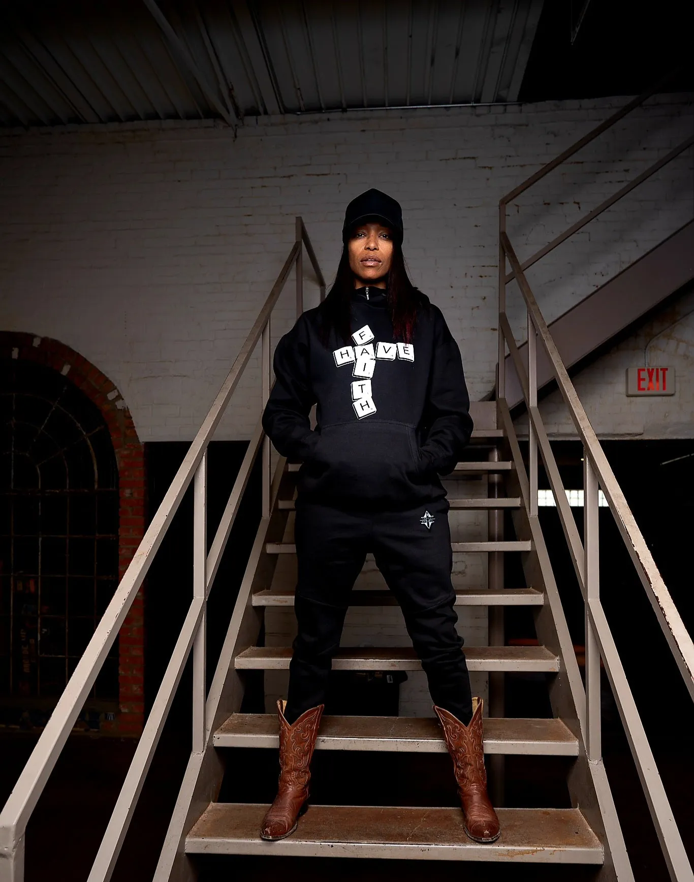 Have Faith Scrabble Premium Hoodie   Jogger Set (multiple color options)