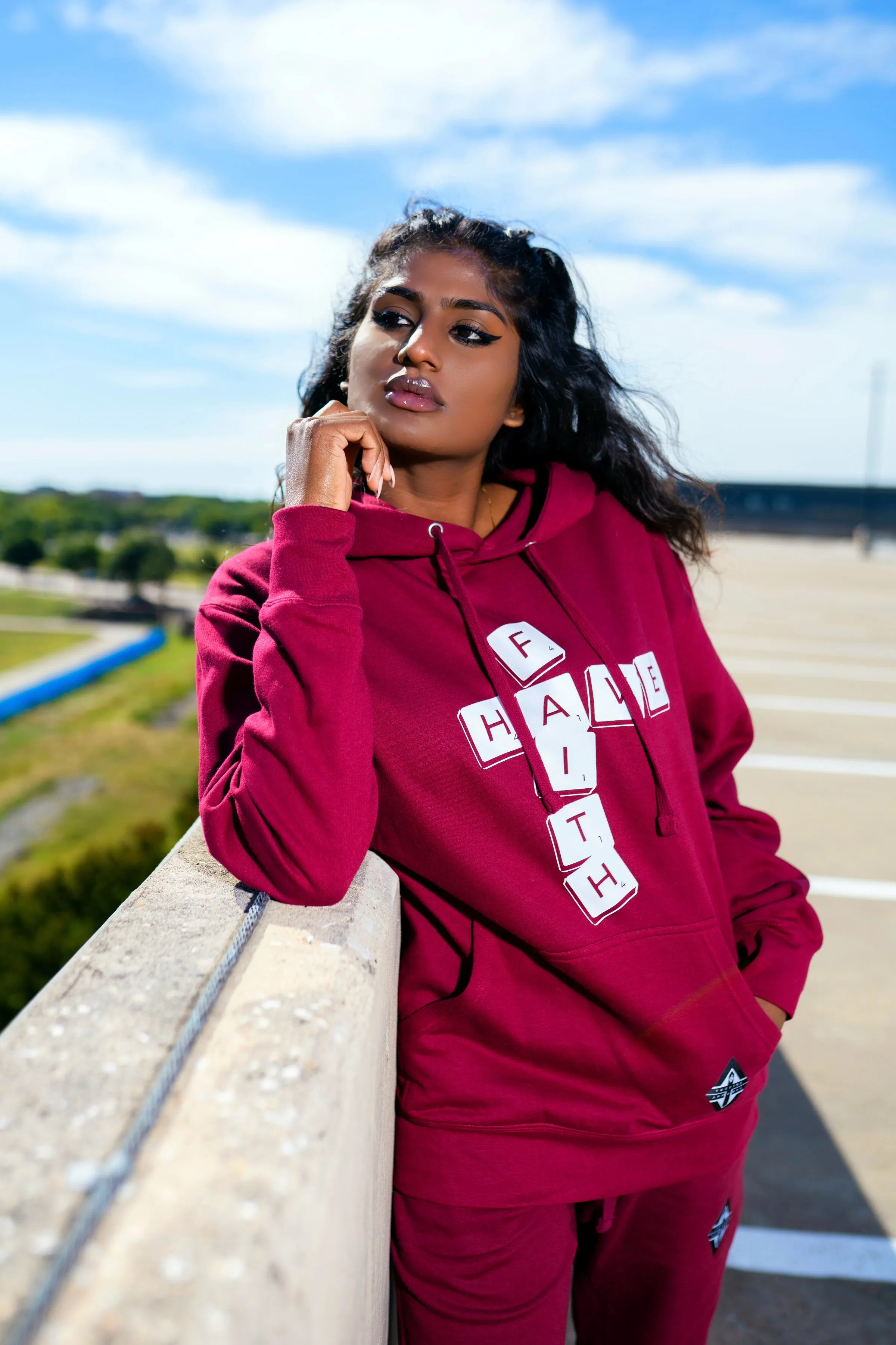 Have Faith Scrabble Premium Hoodie   Jogger Set (multiple color options)