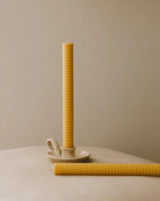 Honeycomb Beeswax Dinner Candles