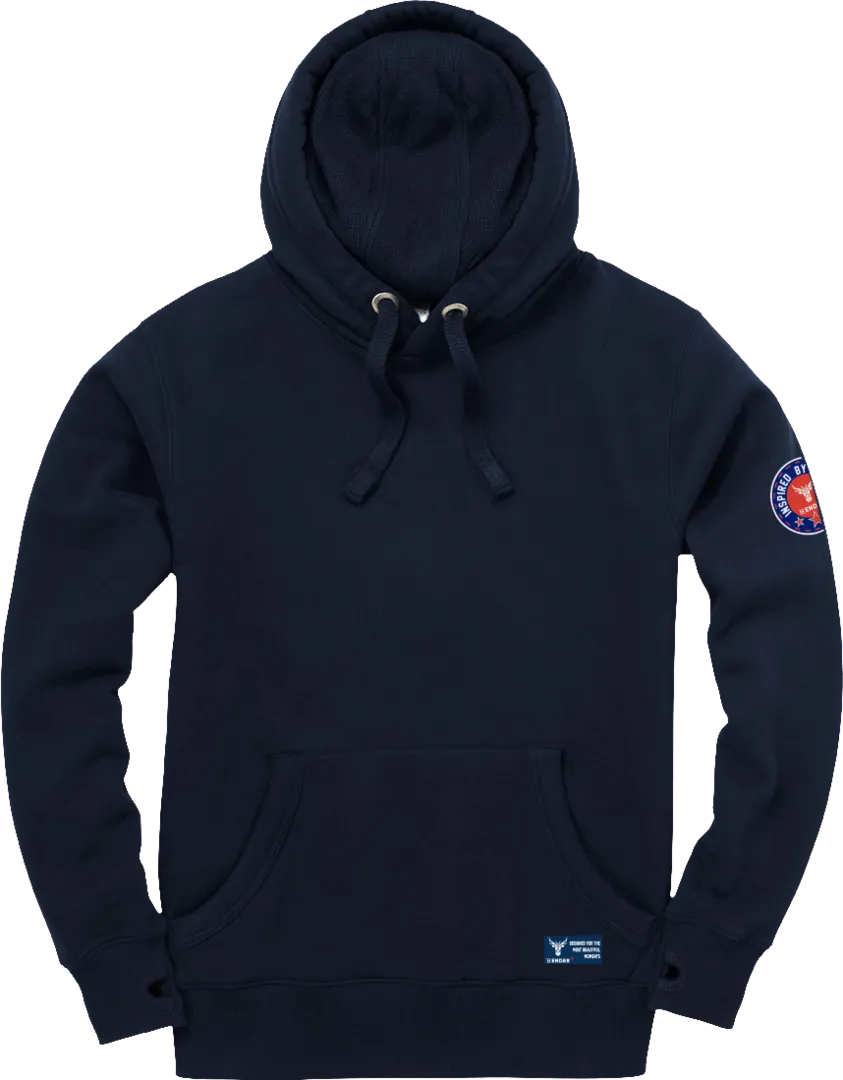 Hooded  Sweatshirt 14Ender® Logo angled navy