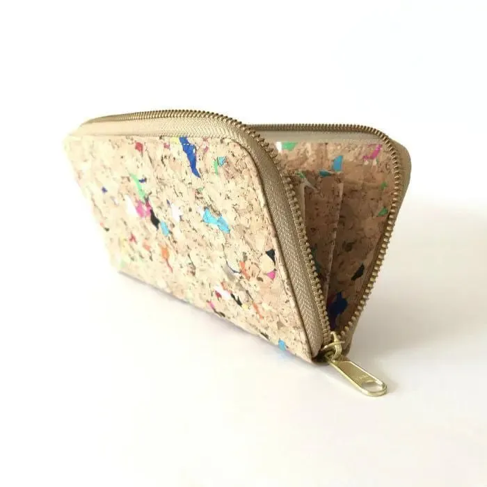 Iggy zipper cork wallet By The Sea Collection