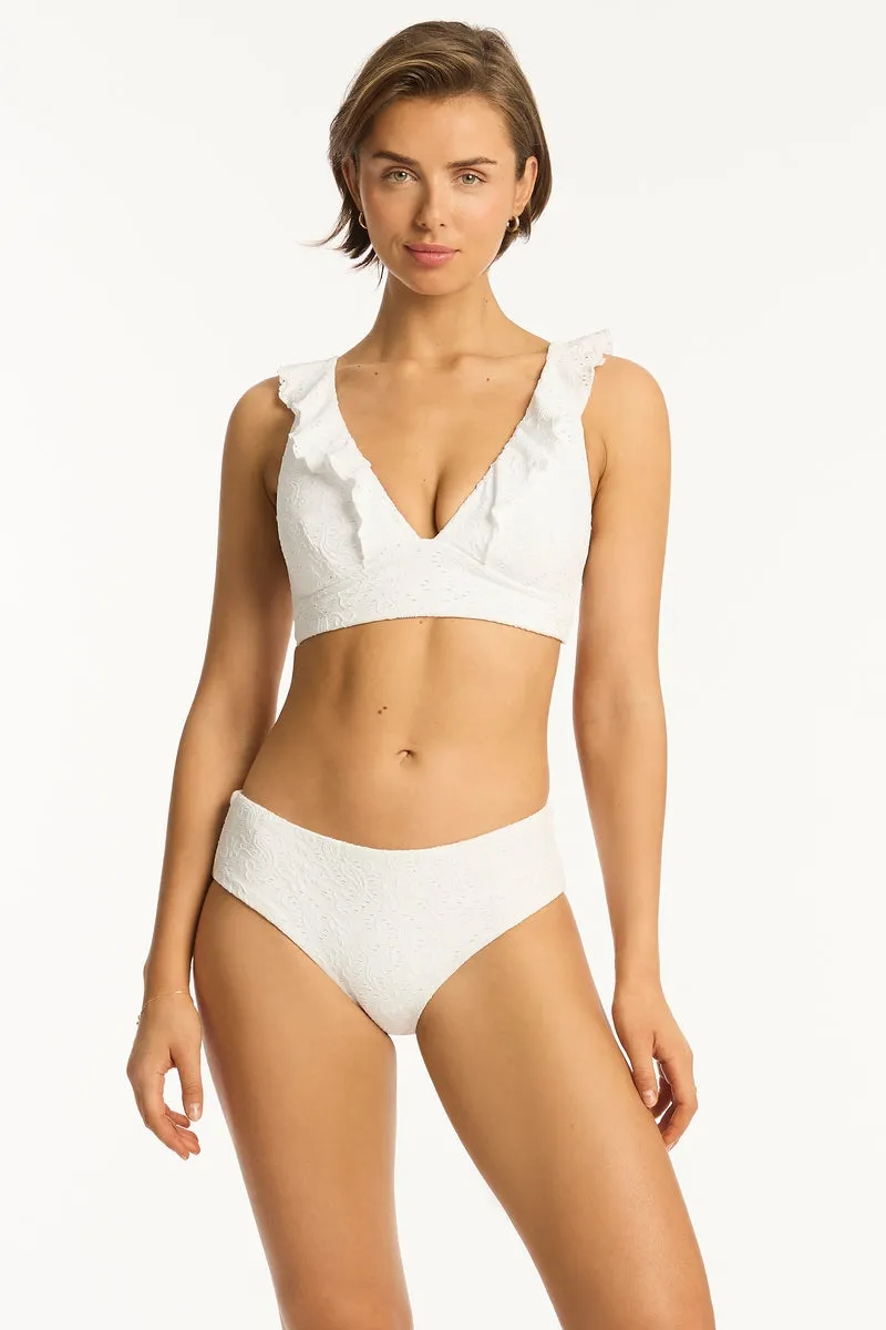 Interlace Frill Bra