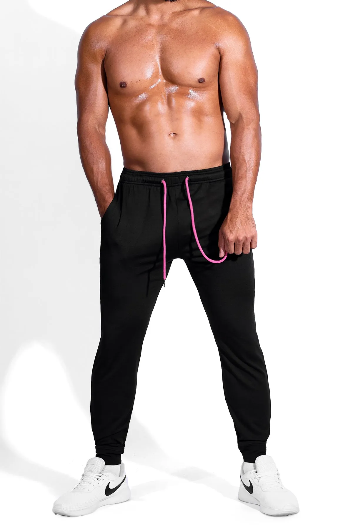 Jaded Joggers with Rear Peek-A-Boo Hole - Black