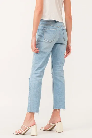 Jodi Super High Rise Cropped Straight Jeans