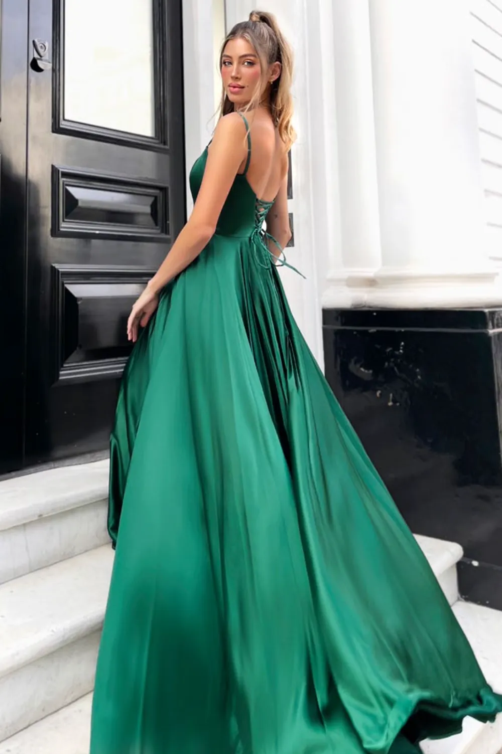 JP122 Gown by Jadore - Emerald