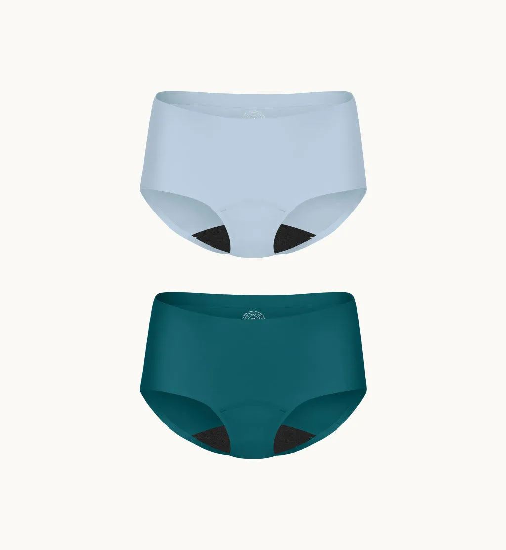 (Kit Item) Leakproof Underwear 4-Pack Atmosphere/Blue Frost | Boyshort