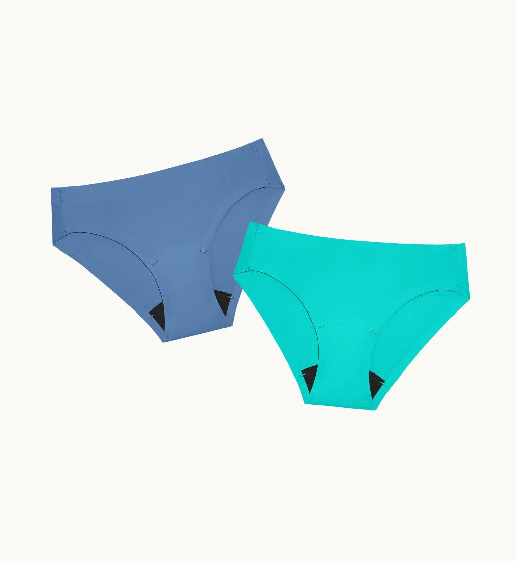 (Kit Item) Leakproof Underwear 4-Pack Spearmint/Thistle 2-Pack | Bikini