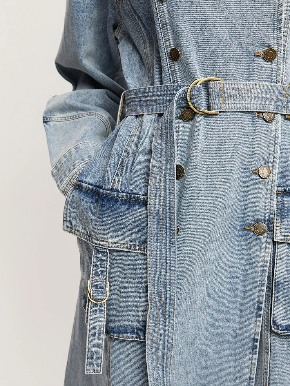 Kivari Olivia Denim Trench Coat