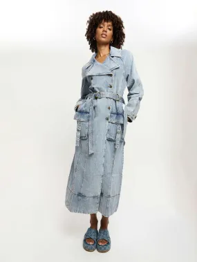 Kivari Olivia Denim Trench Coat