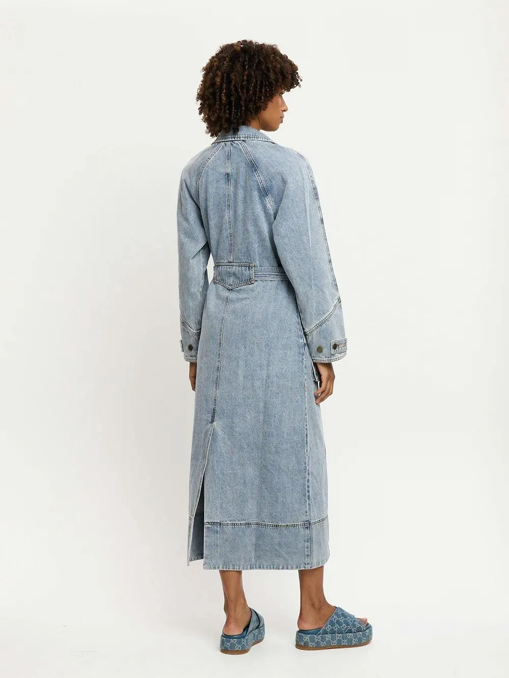 Kivari Olivia Denim Trench Coat