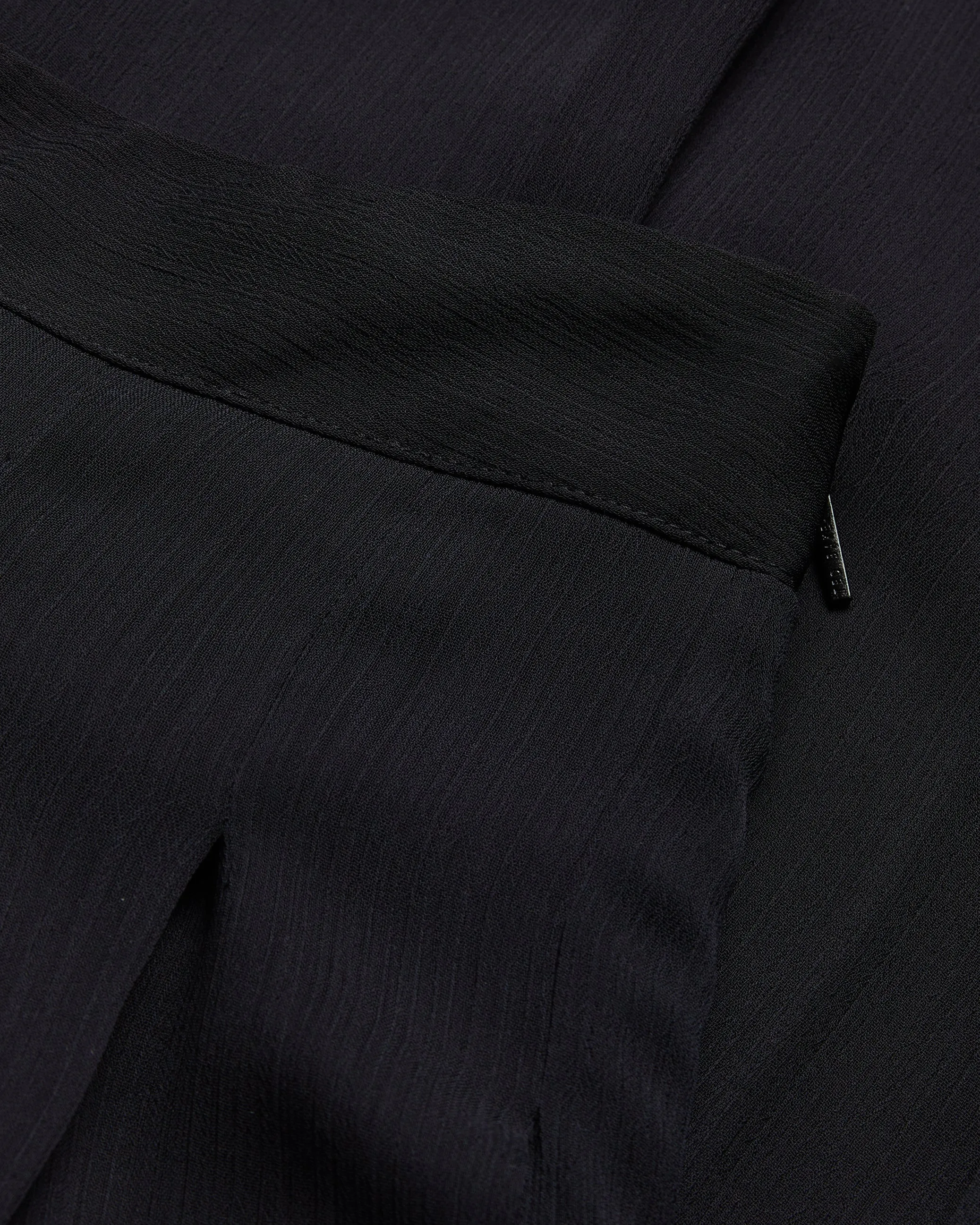 Kokuto Pleated Wide Leg Trouser Black