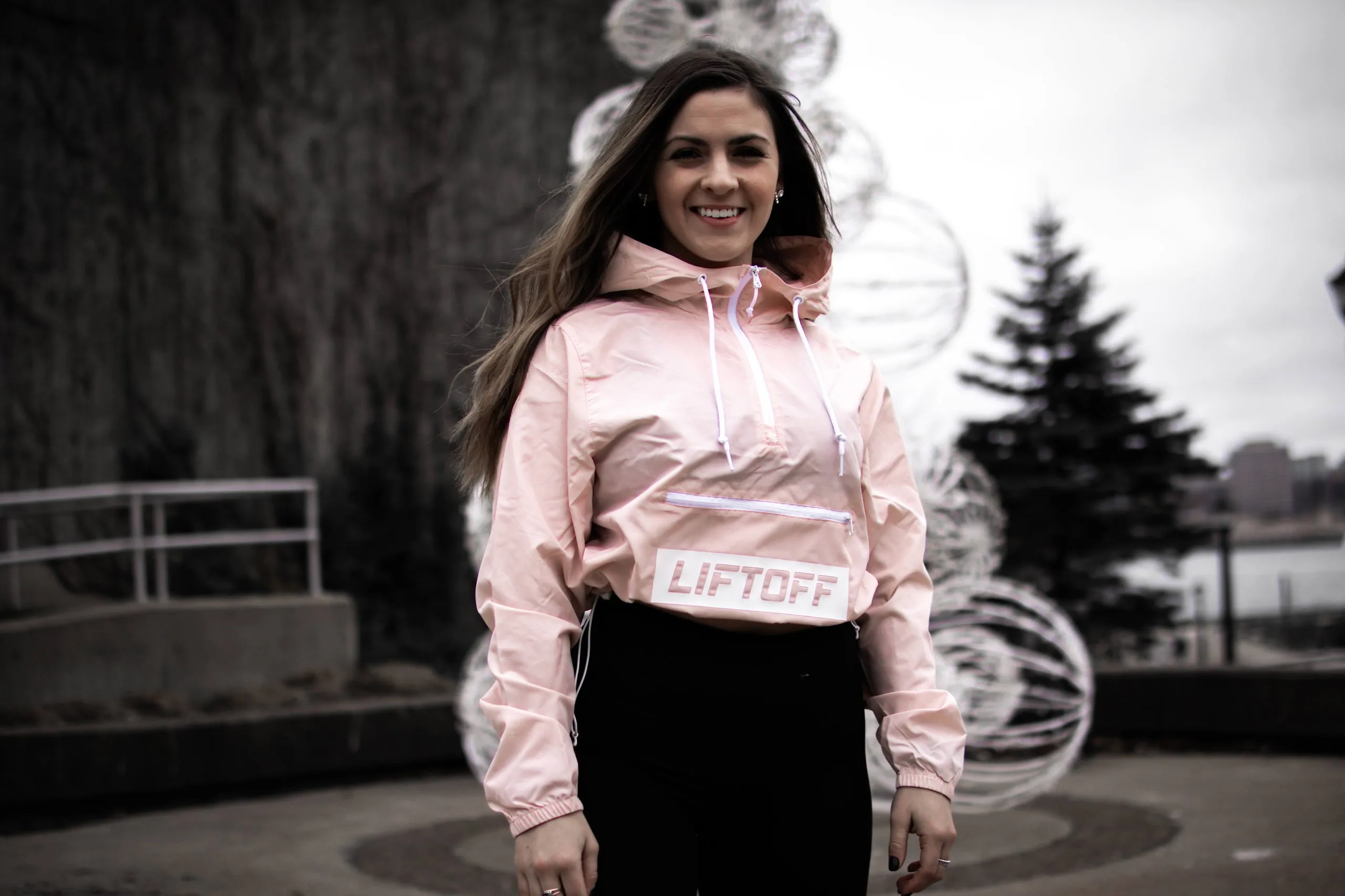 Ladies Lightweight Crop Windbreaker