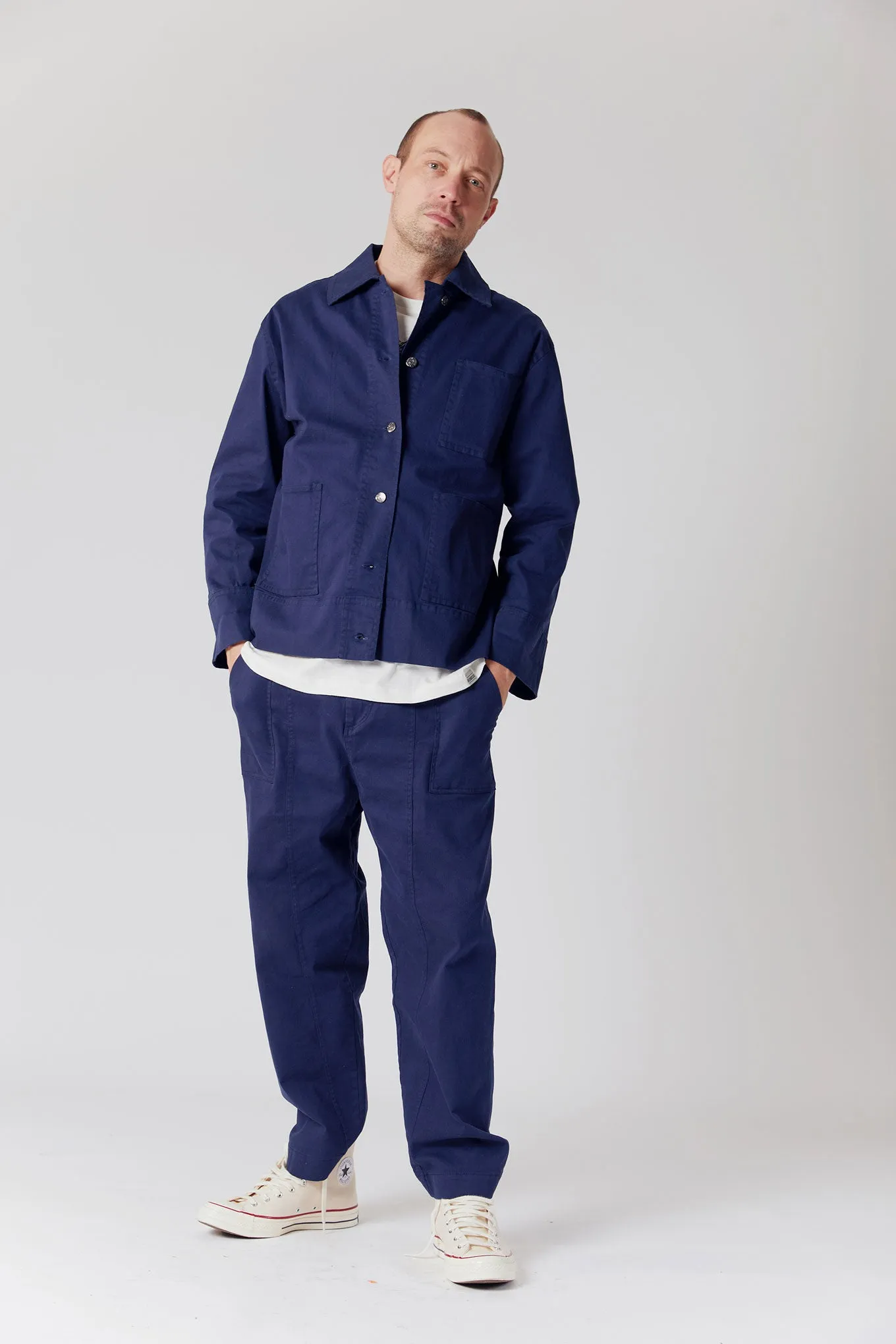 LARRY- Organic Cotton Jacket Navy